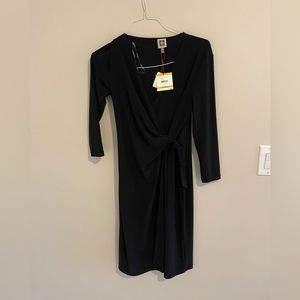 Ann Klein faux wrap dress